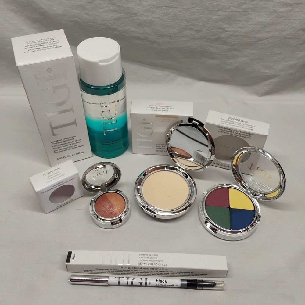 Tigi‎ Professional Cosmetics 5pc Lot Eye Maker Up Remover Foundation Eye Shadow